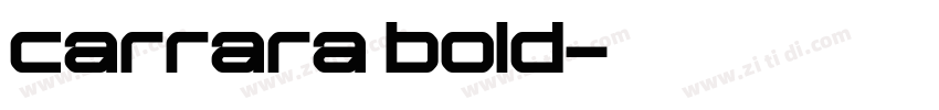 carrara bold字体转换